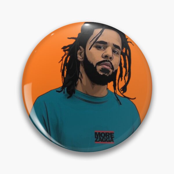 Item preview, J. Cole Inspired Minimalist Orange Background Art designed and sold by Top Tier Designs.