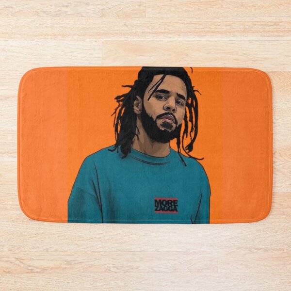 Item preview, J. Cole Inspired Minimalist Orange Background Art designed and sold by Top Tier Designs.