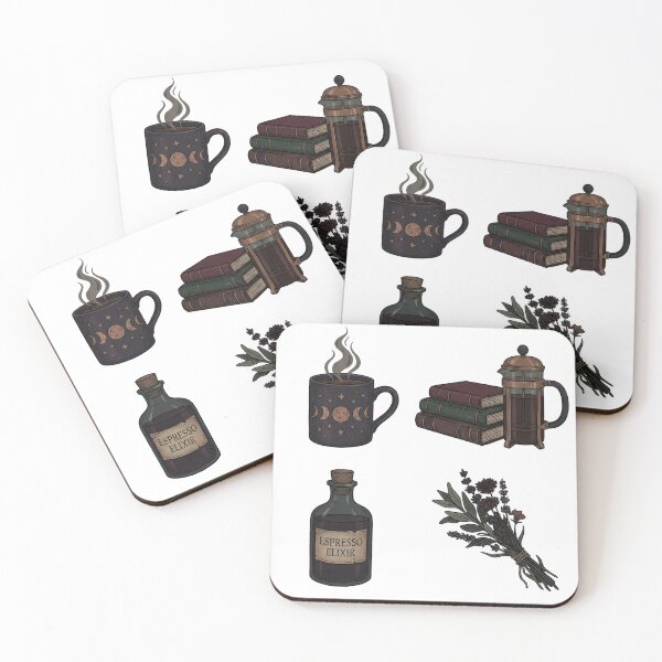 Item preview, Dark Academia Coffee Ritual: Moon Phase Mug and Espresso Elixir Set designed and sold by NonditStudio.