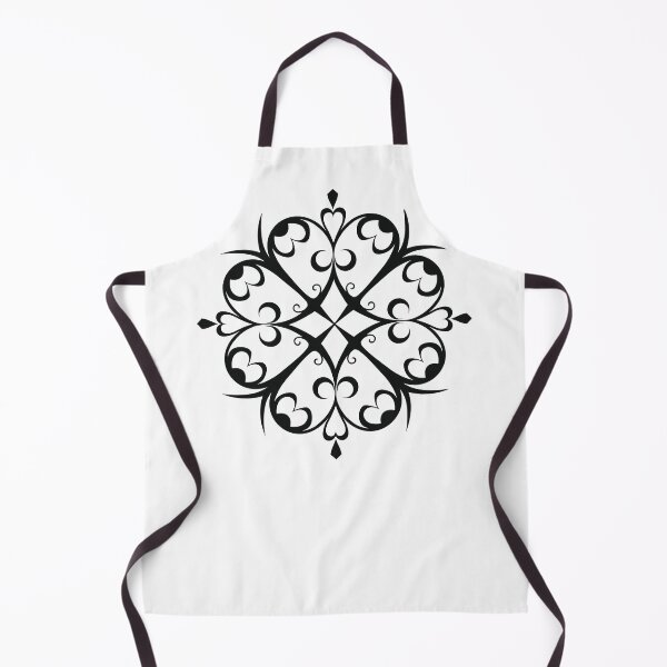 Item preview, Gothic Ornamental Heart Mandala – Dark Romance Symmetry Design Black designed and sold by Weasel Graphix.