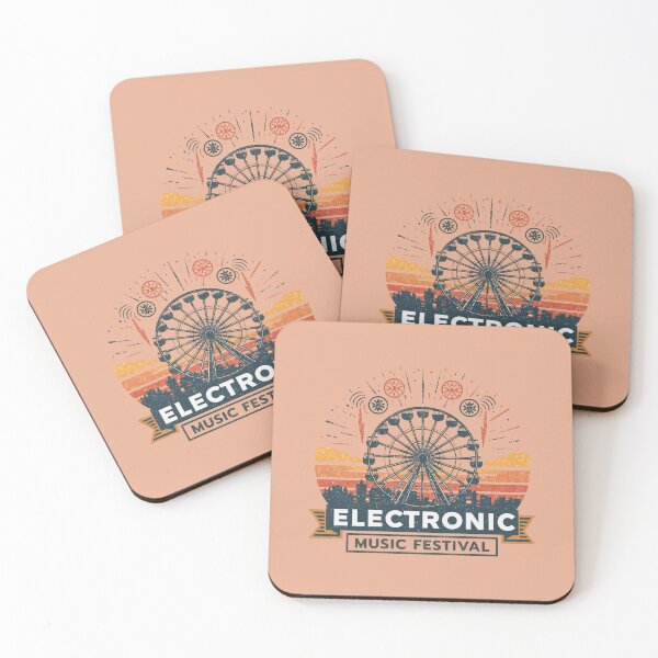Item preview, Parookaville Inspired Electronic Music Festival Vintage Ferris Wheel Art designed and sold by phiawdesign9.