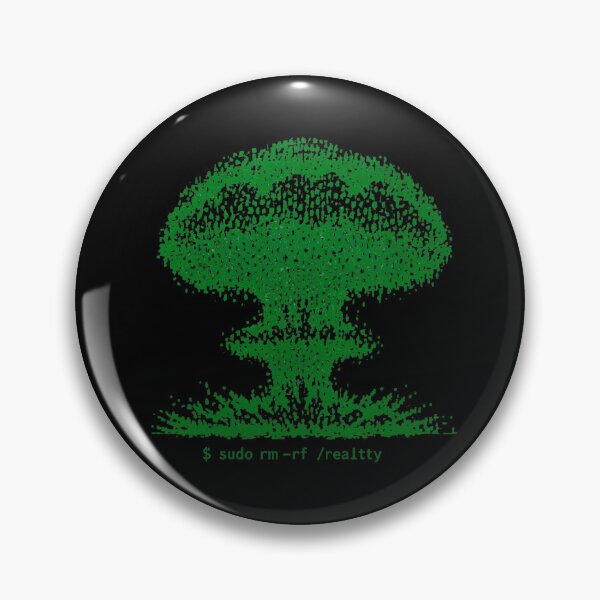 Item preview, Linux Terminal Nuclear Explosion – ASCII Art Programmer Humor, sudo rm -rf Reality designed and sold by Lunaria Arts.