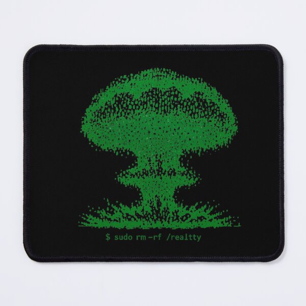Item preview, Linux Terminal Nuclear Explosion – ASCII Art Programmer Humor, sudo rm -rf Reality designed and sold by Lunaria Arts.