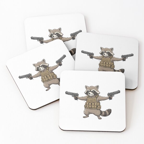 Item preview, Tactical raccoon designed and sold by RAWLIFEGRAPHIC.