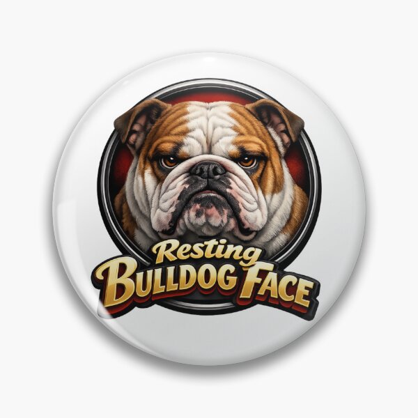 Item preview, Resting Bulldog Face designed and sold by Cats and Other Things.