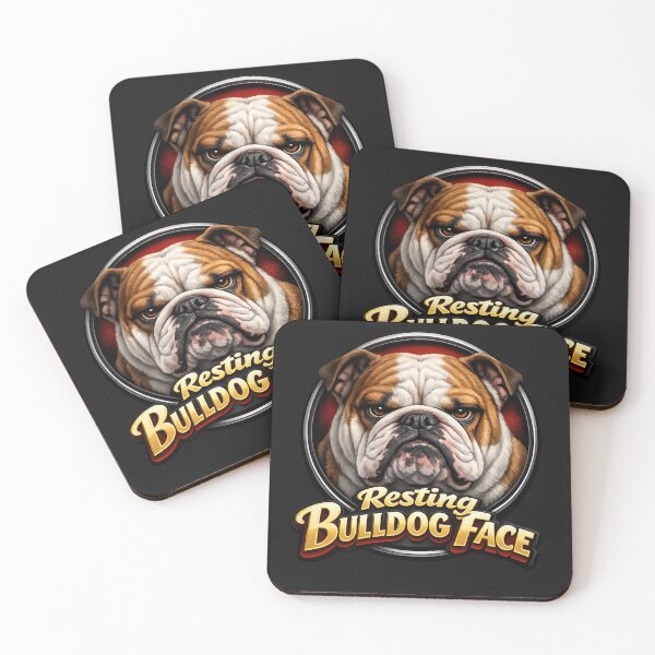 Item preview, Resting Bulldog Face designed and sold by Cats and Other Things.