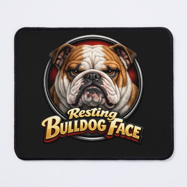 Item preview, Resting Bulldog Face designed and sold by Cats and Other Things.