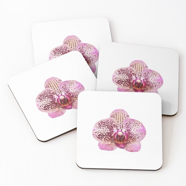 Item preview, spotted pink orchid flower sticker designed and sold by inainart.