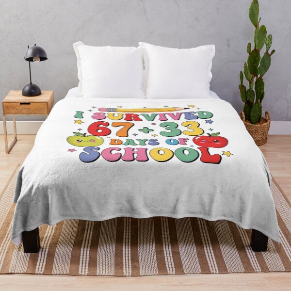 Item preview, I Survived 67 Plus 33 Days of School for Kids Funny 6 7 Meme designed and sold by MuniraWearify.