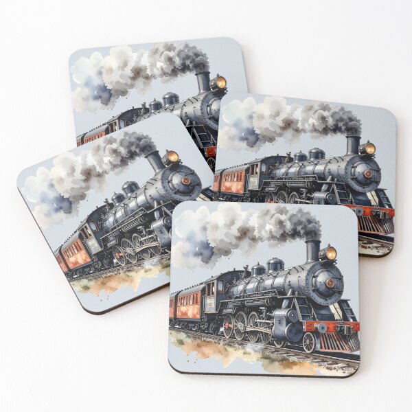 Item preview, Nostalgia on rails, steam locomotive designed and sold by LiskoDesign.