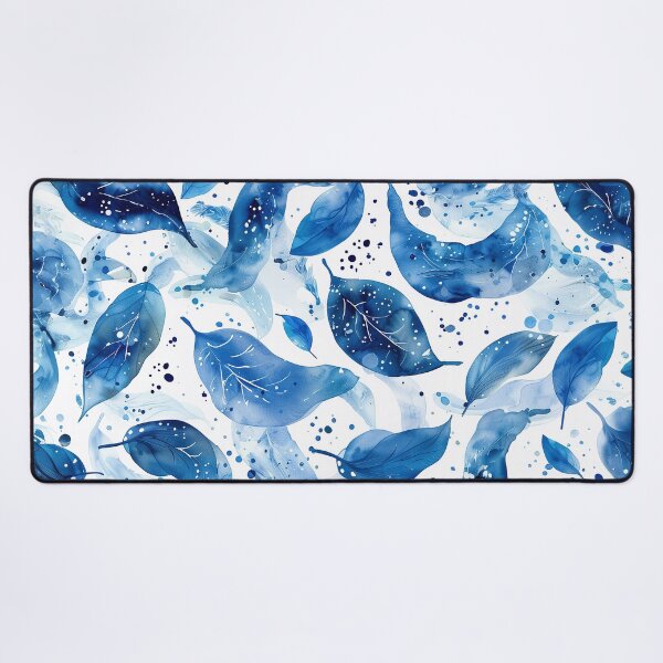 Item preview, Blue watercolor feather pattern designed and sold by Letteraddicted.