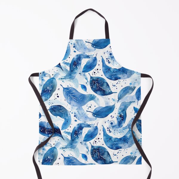 Item preview, Blue watercolor feather pattern designed and sold by Letteraddicted.