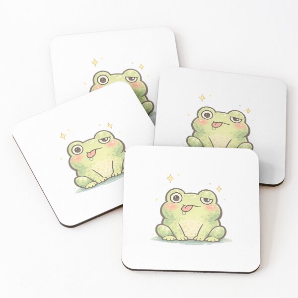 Item preview, Phrog – Funny Derpy Frog Meme Illustration designed and sold by KyliesKanvas22.