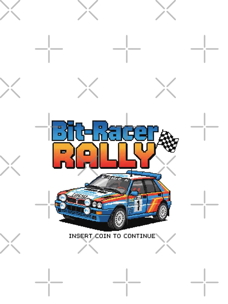Thumbnail 4 of 4, iPhone Case, Bit-Racer Rally Retro Pixel Art Arcade Racing designed and sold by HBDStudio.