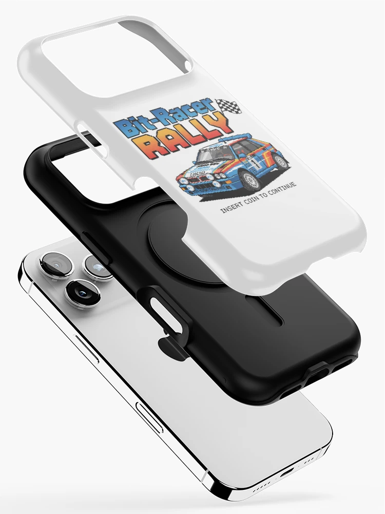 Thumbnail 2 of 4, iPhone Case, Bit-Racer Rally Retro Pixel Art Arcade Racing designed and sold by HBDStudio.