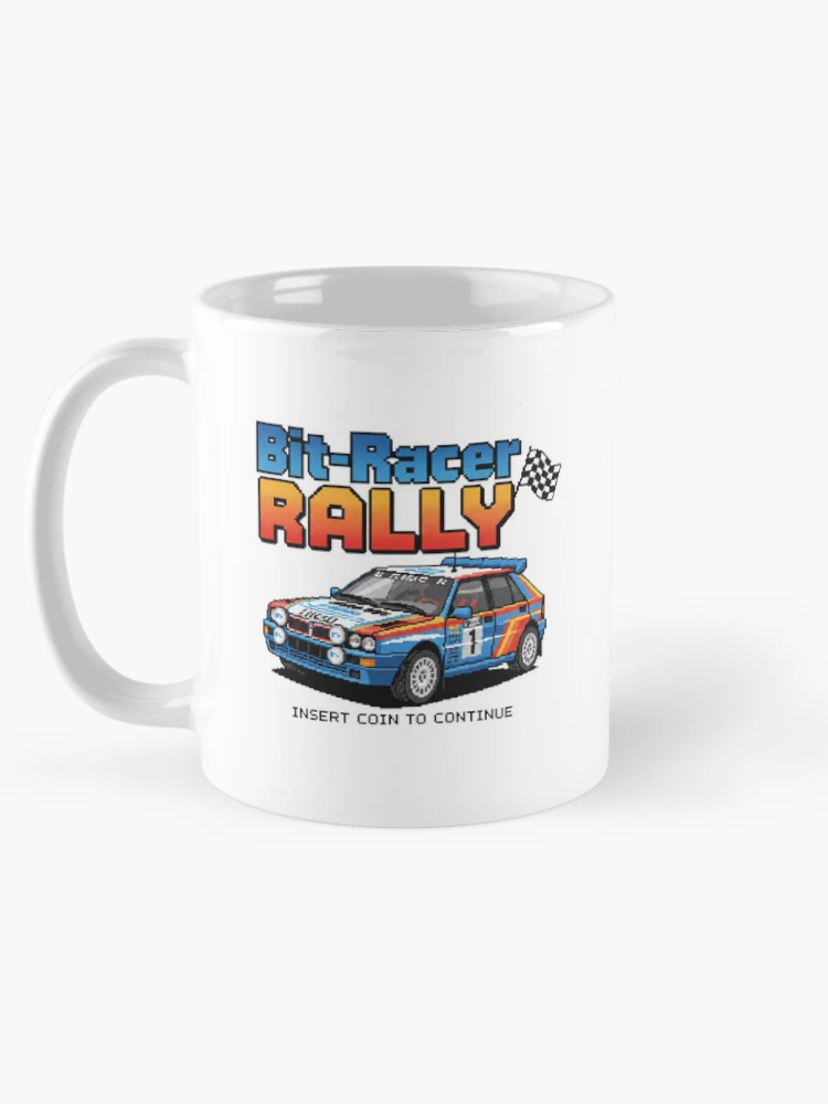 Thumbnail 5 of 6, Coffee Mug, Bit-Racer Rally Retro Pixel Art Arcade Racing designed and sold by HBDStudio.