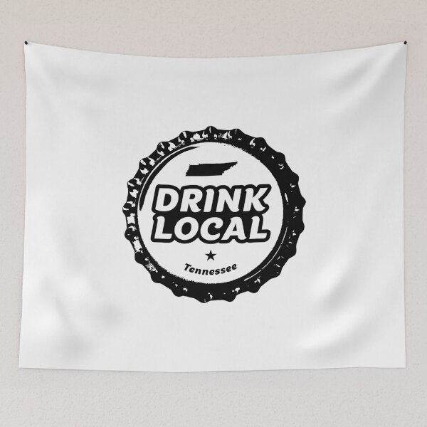 Item preview, Drink Local Tennessee Tapa de botella de cerveza artesanal designed and sold by graf1k.