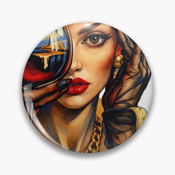 Item preview, In vino veritas. Woman and glass of  wine art  designed and sold by Natart1004.