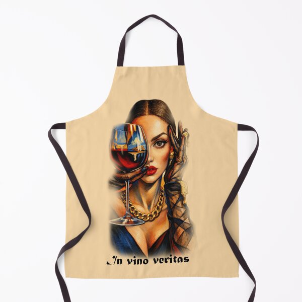 Item preview, In vino veritas. Woman and glass of  wine art  designed and sold by Natart1004.