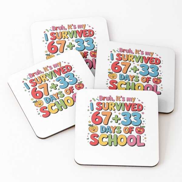 Item preview, Bruh Teacher 67+33 Days Of School for Kids Funny 6 7 Meme designed and sold by MuniraWearify.