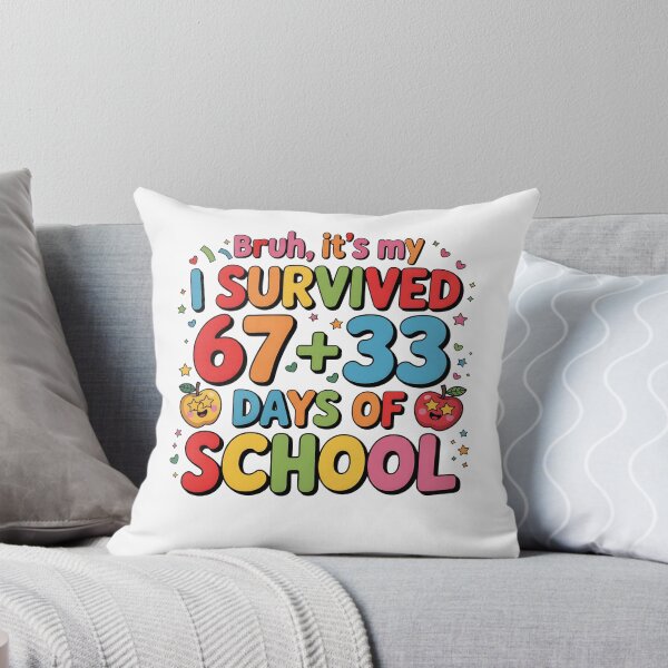 Item preview, Bruh Teacher 67+33 Days Of School for Kids Funny 6 7 Meme designed and sold by MuniraWearify.