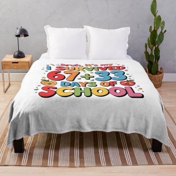 Item preview, Bruh Teacher 67+33 Days Of School for Kids Funny 6 7 Meme designed and sold by MuniraWearify.