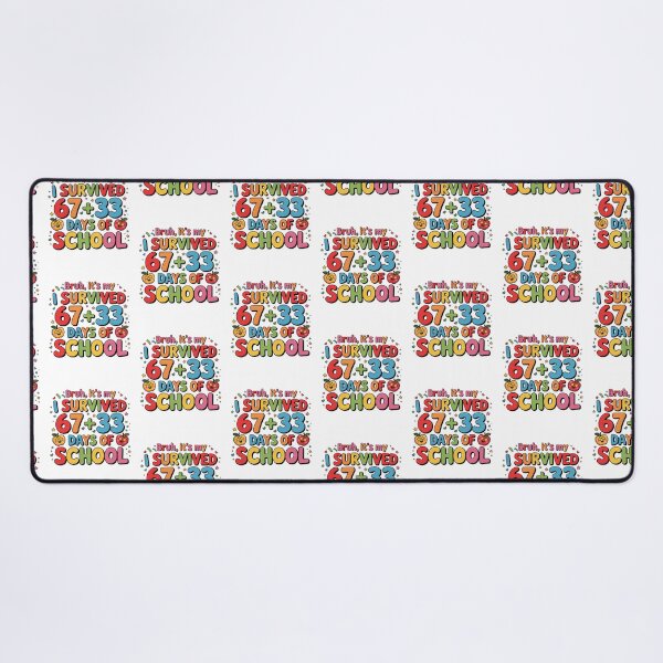Item preview, Bruh Teacher 67+33 Days Of School for Kids Funny 6 7 Meme designed and sold by MuniraWearify.