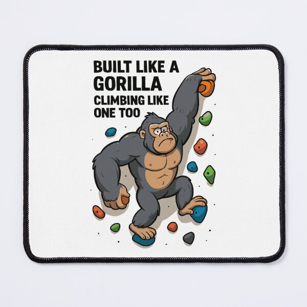 Item preview, Fun bouldering – Gorilla Cartoon Climbing Shirt designed and sold by Pineapple-Tree.