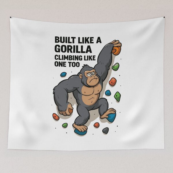 Item preview, Fun bouldering – Gorilla Cartoon Climbing Shirt designed and sold by Pineapple-Tree.
