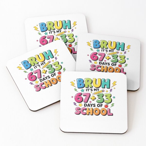 Item preview, Bruh Teacher 67+33 Days Of School for Kids 6 7 Meme designed and sold by MuniraWearify.