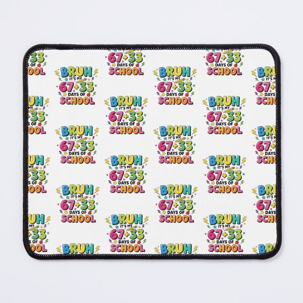Item preview, Bruh Teacher 67+33 Days Of School for Kids 6 7 Meme designed and sold by MuniraWearify.