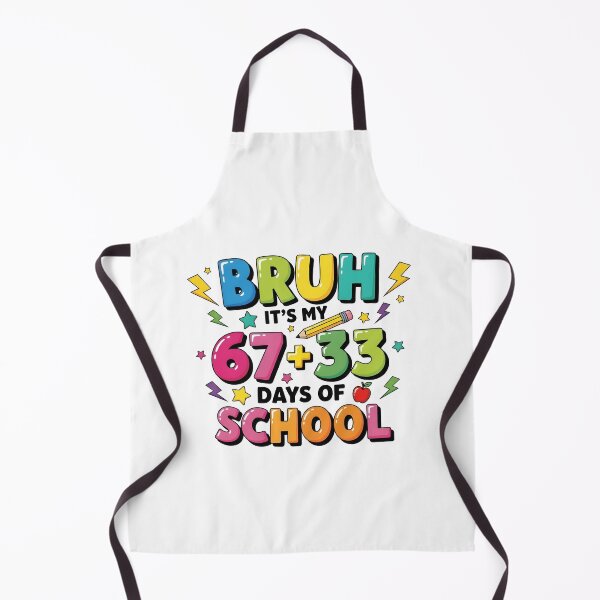 Item preview, Bruh Teacher 67+33 Days Of School for Kids 6 7 Meme designed and sold by MuniraWearify.
