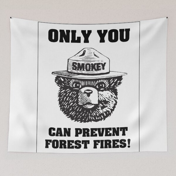 Item preview, ONLY YOU CAN PREVENT FOREST FIRES! designed and sold by WhiteShirtGuy.