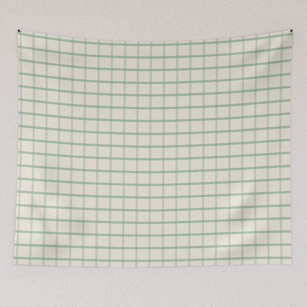 Item preview, Soft pastel preppy plaid | Sage green Valentine aesthetic designed and sold by Illustrated by Nat.