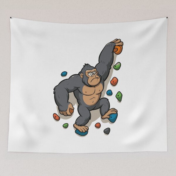 Item preview, Funny Gorilla Bouldering Climbing Humor Shirt designed and sold by Pineapple-Tree.