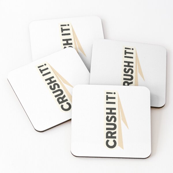Item preview, Crush It! Minimalist Motivation Typography Design for Office, Gym, and Goal Getters designed and sold by TerScott.