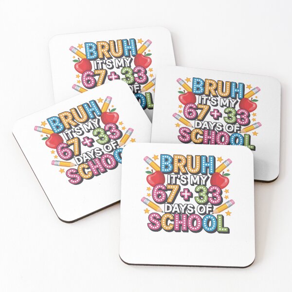 Item preview, Bruh It's My 67+33 Days Of School for Kids 6 7 Meme designed and sold by MuniraWearify.