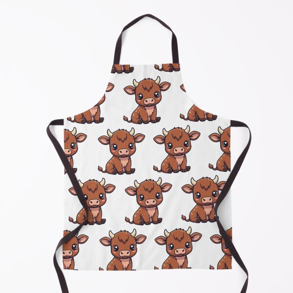 Item preview, Cute Bull Pattern Sitting Sideways – Kawaii Bull Pattern designed and sold by lunadesignsmoon.