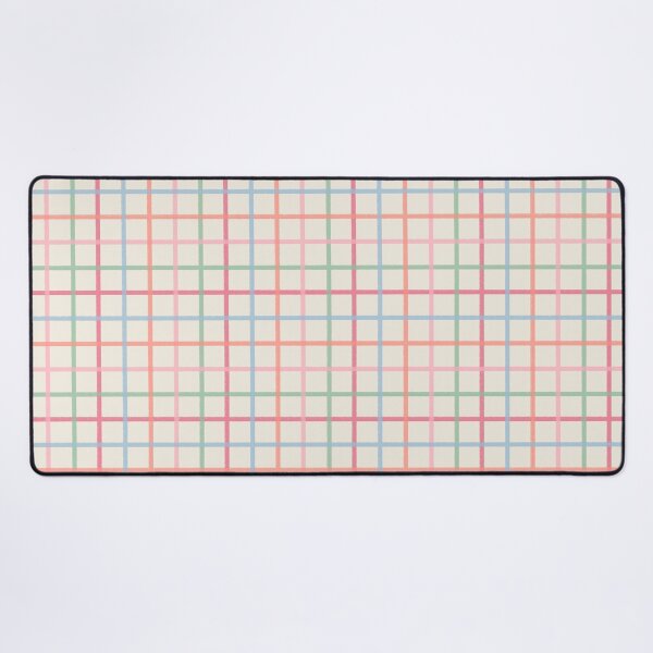Item preview, Soft pastel preppy plaid | Pastel pink Valentine aesthetic designed and sold by Illustrated by Nat.