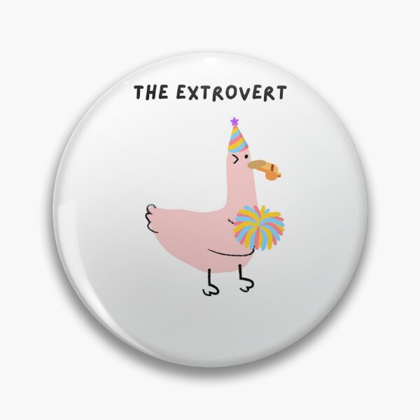 Item preview, Extrovert Personality Fun Cute Friendship Group Birds Gift designed and sold by ChibiKiramimi.