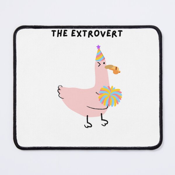 Item preview, Extrovert Personality Fun Cute Friendship Group Birds Gift designed and sold by ChibiKiramimi.