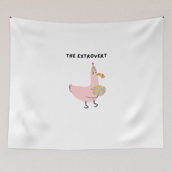 Item preview, Extrovert Personality Fun Cute Friendship Group Birds Gift designed and sold by ChibiKiramimi.