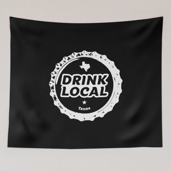 Item preview, Drink Local Texas Craft Beer Bottle Cap designed and sold by graf1k.