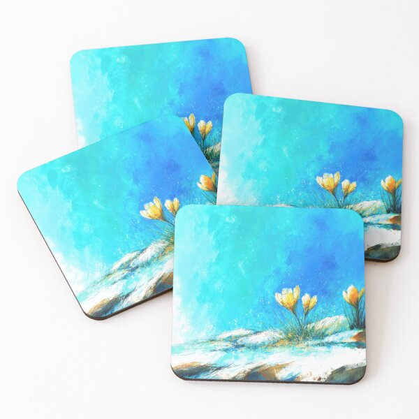 Item preview, Crocuses in Blue Silence designed and sold by riquishop.