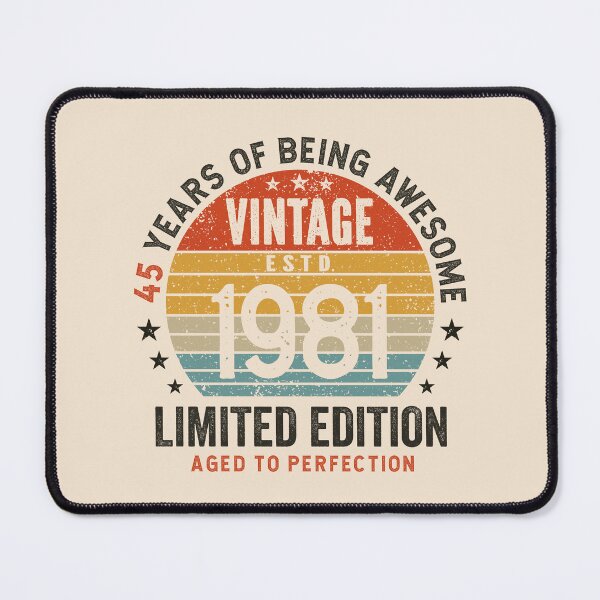 Item preview, 45th Birthday Awesome 45 Years Vintage Since 1981 designed and sold by eclecTEEq.