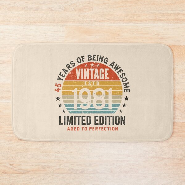 Item preview, 45th Birthday Awesome 45 Years Vintage Since 1981 designed and sold by eclecTEEq.
