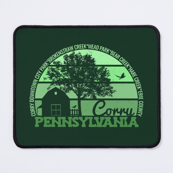 Item preview, Corry Pennsylvania Sunset Retro Vintage Local Pride Logo designed and sold by CRHPOD20.