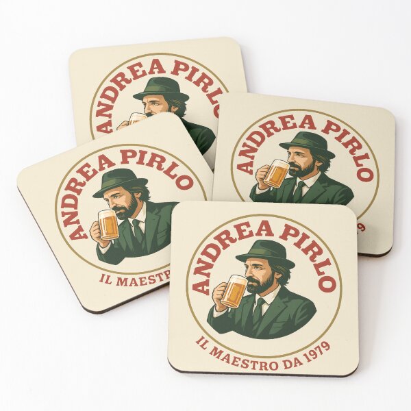 Item preview, Andrea Pirlo Parody Beer Sticker – Il Maestro designed and sold by WhisperFrame.