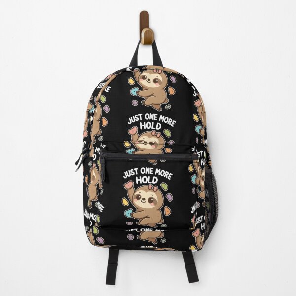 Item preview, Bouldering Kawaii Sloth – Just One More Hold designed and sold by Pineapple-Tree.