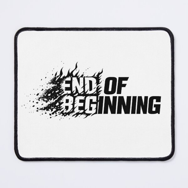 Item preview, End of Beginning – Dark Aesthetic Abstract Minimal Art | Emotional Quote Design designed and sold by inaveed.